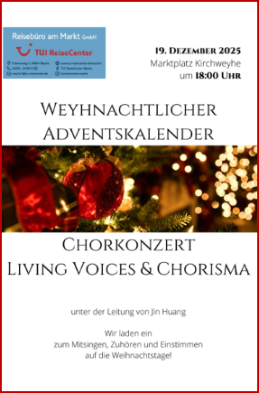 Chorkonzert Marktplatz Kirchweyhe 2025_12_19